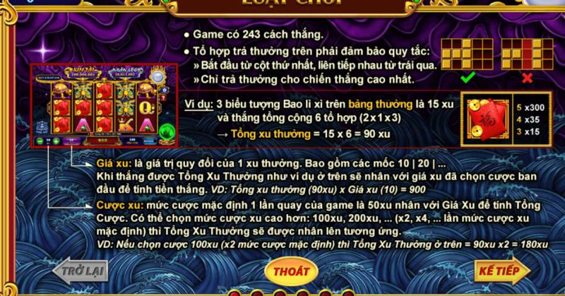 Cách Chơi Game "Kho Tàng Ngũ Long"