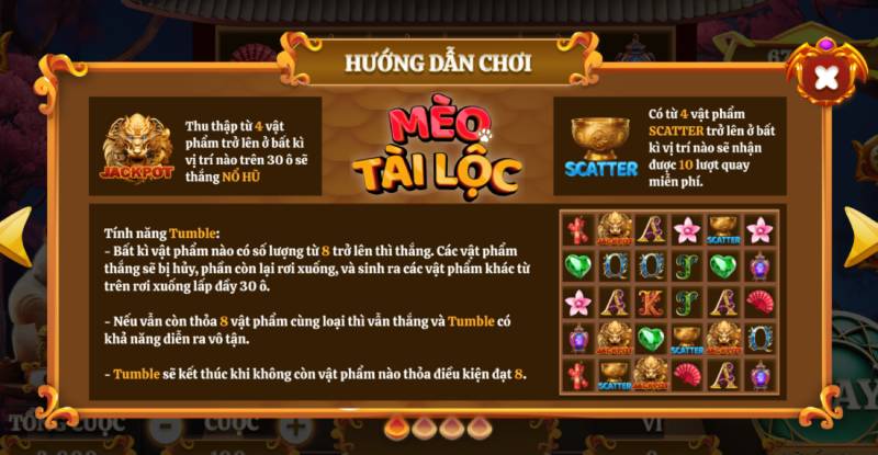 Cách Chơi Game "Mèo Tài Lộc"