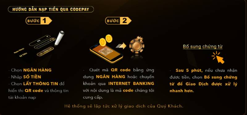 Nạp Tiền Qua CodePay