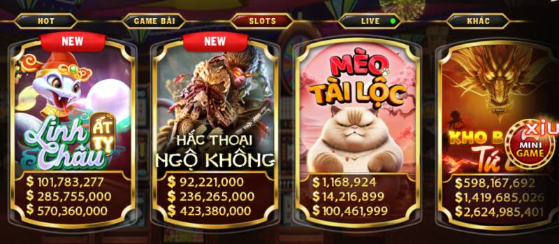 Slot games – Phần thưởng khổng lồ